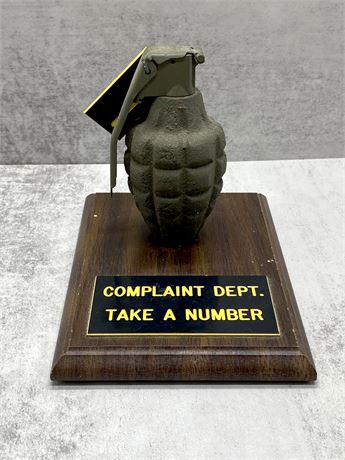 Grenade Complaint Department