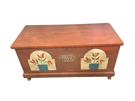 Antique Pennsylvania Dutch Blanket Chest