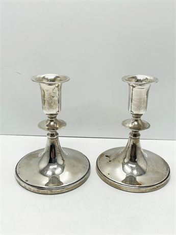 Weight Sterling Candlestick Holders