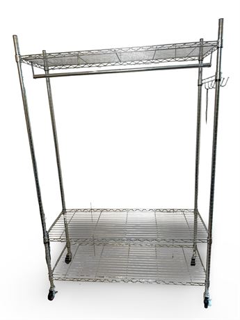 Metal Rolling Shelf Lot 1