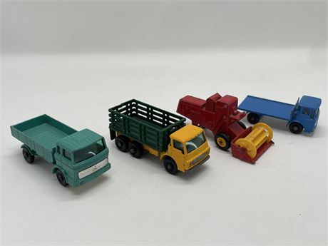 Four (4) Lesney Trucks