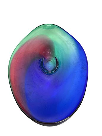 Art Glass Bowl Signed Jan Benda