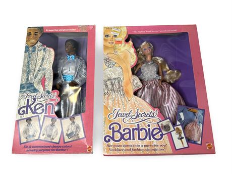 Jewel Secrets Barbie and Ken Dolls New in Box