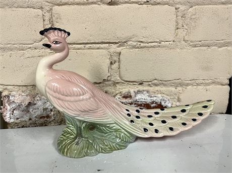 Bryant's Ceramic Studio Peacock Ceramic Figurine
