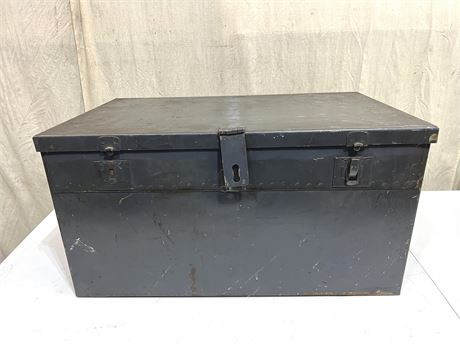 Large Metal Trunk Chest