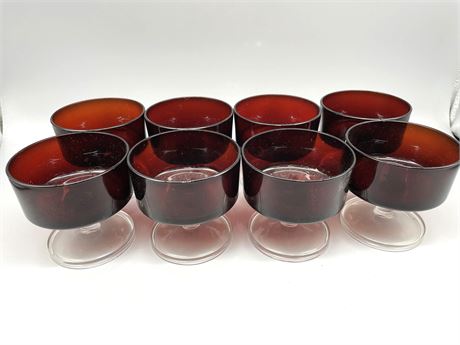 Ruby Red Glasses Lot 2