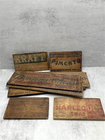 Antique Wood Crate Advertising