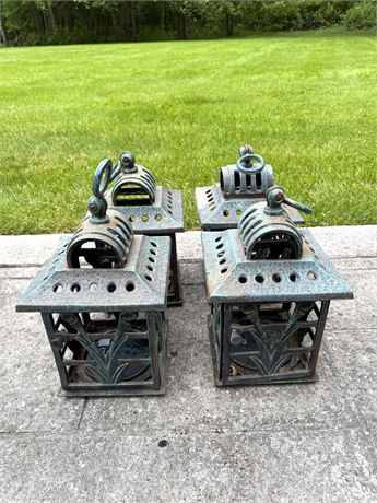 Outdoor Cast Iron Candle Holders