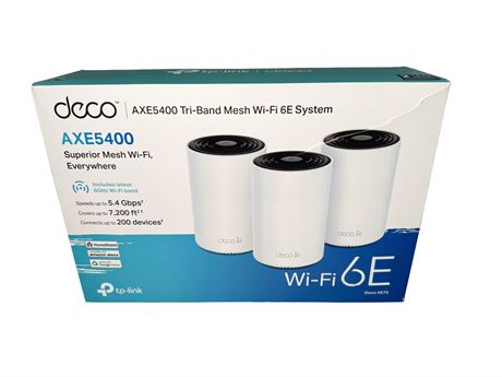 TP-Link - Deco Pro AXE5400 Tri-Band Wi-Fi 6E Whole Home Mesh System