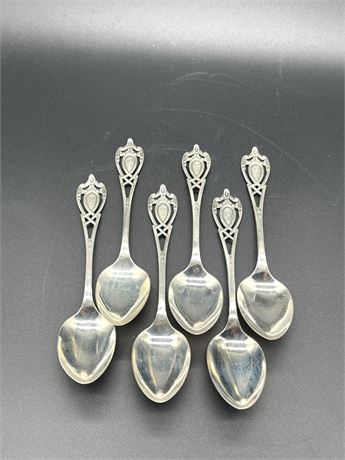 Set of Six (6) Sterling Spoons