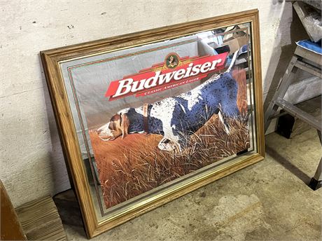 Large Budweiser Mirror Sign