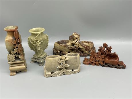 Chinese Soapstone Carvings Lot 10