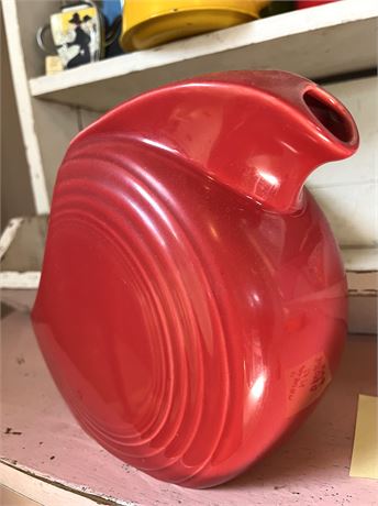 Vintage Red Fiestaware Pitcher