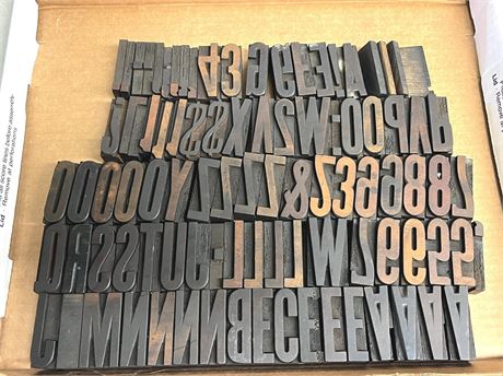 Letterpress Wood Printing Blocks