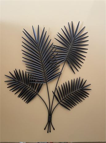 Metal Palm Branch Art