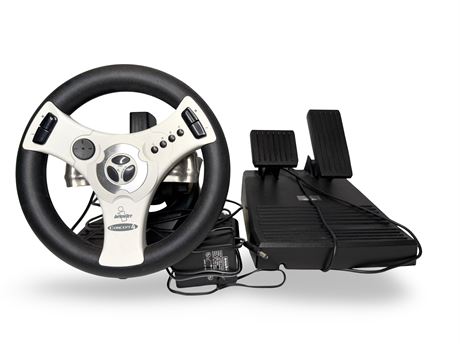 Sega Dreamcast InterAct Concept 4 Racing Wheel with Foot Pedals