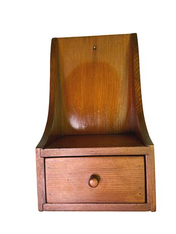 Vintage Wood Wall Mounted Organizer