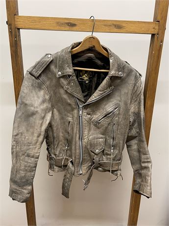 Motorcycle Jacket - Faded Grey