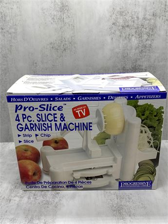 NEW Pro Slice 4 pc. Slice & Garnish Machine