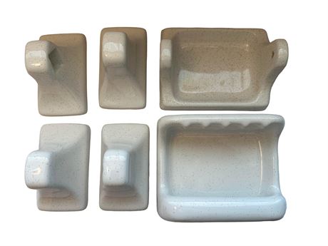 Porcelain Bathroom Wall Accessories Lot 1