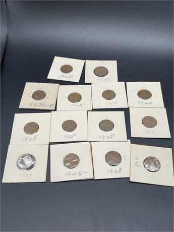 1920 - 1929 Pennies