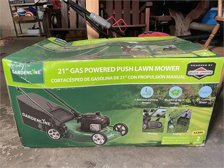 NEW Gardenline 21" Gas Powered Push Lawn Mower