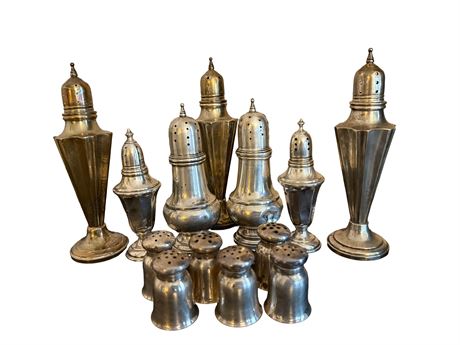 Sterling Silver Salt and Pepper Shakers