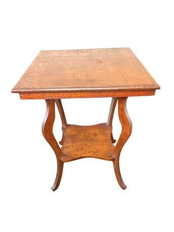 Antique Oak Square Table