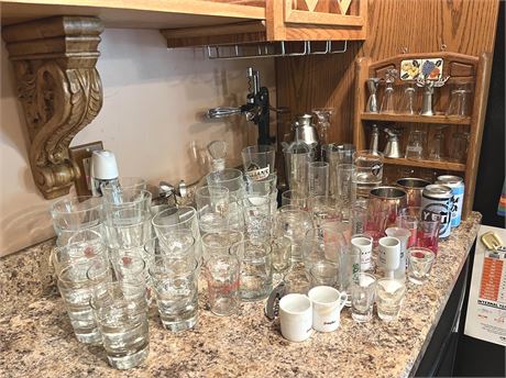 Large Barware Lot