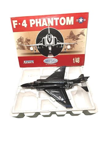 Metal Armour Franklin Mint F-4 Phantom U.S. Airforce Black Bunny Diecast Plane