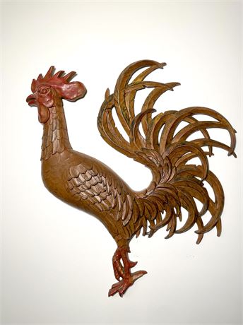 Vintage Syroco Large Rooster