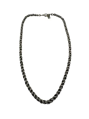 Sterling Silver Rope Necklace