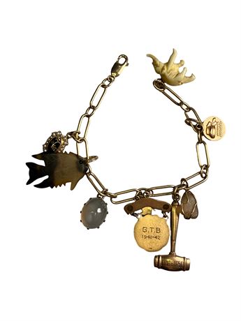 14kt Yellow Gold Charm Bracelet