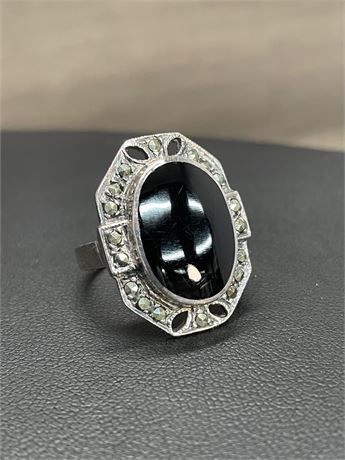 Sterling Silver Art Deco Ring