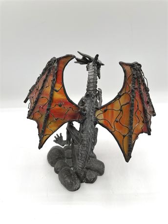 Dragon Stained Glass Figural Statue