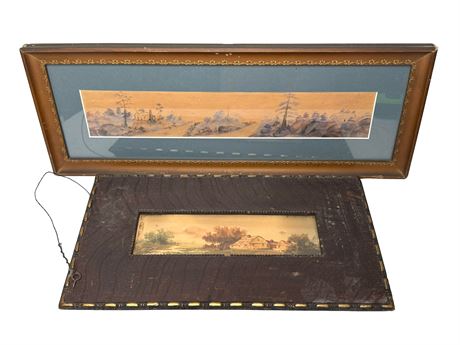 Vintage Watercolor Landscape Paintings