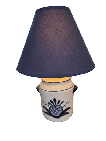 Pineapple Crock Lamp