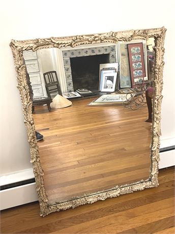 Carved Wood French Style Mirror