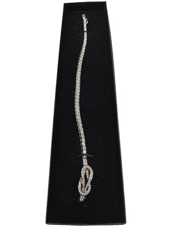 Sterling Silver 925 CZ Infinity Symbol Bracelet
