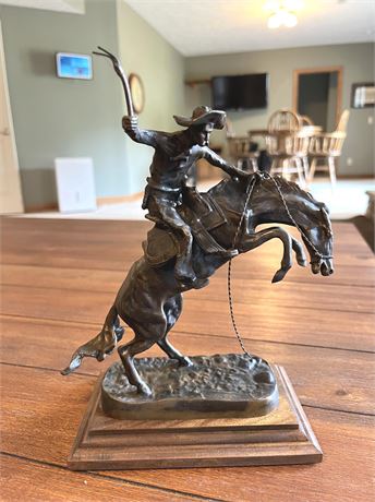 After Frederick Remington Bronco Buster Bronze