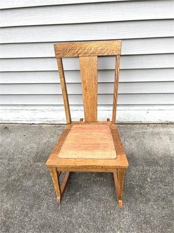 Antique Oak Rocking Chair