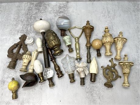 Antique and Vintage Light Finials