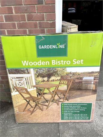 Gardenline Wooden Bistro Set