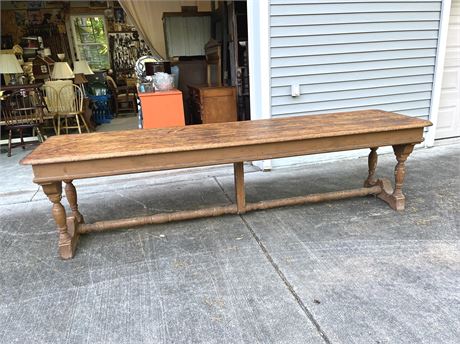 9.5 ft. Antique Oak Table