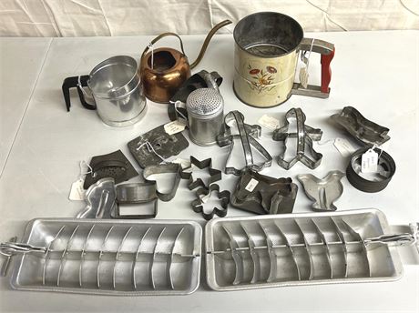 Vintage Kitchen and Cookie Cutter Lot