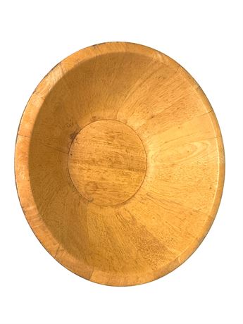 Large 17" Wood Serving Bowl