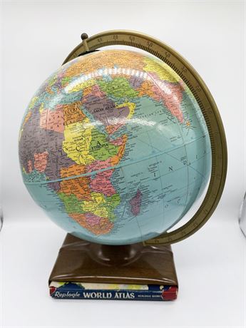 Replogle 12" Globe w/ Atlas