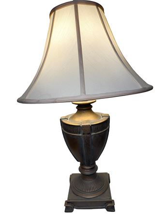 Vintage Metal Urn-Shaped Table Lamp