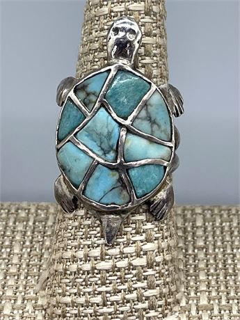 Turquoise Turtle Ring