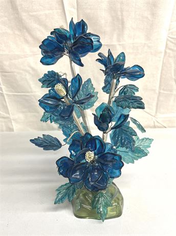 Mid-Century Lucite Floral Display